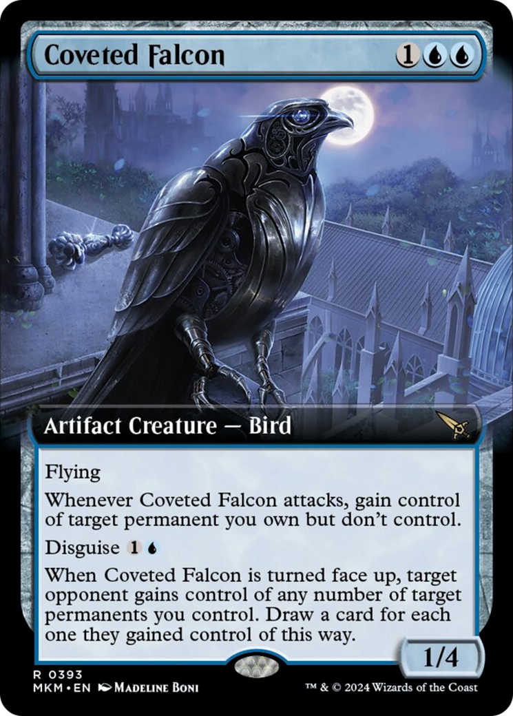 Coveted Falcon (Extended Art) [Murders at Karlov Manor] | Fandemonia Ltd