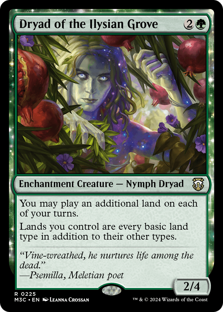 Dryad of the Ilysian Grove (Ripple Foil) [Modern Horizons 3 Commander] | Fandemonia Ltd