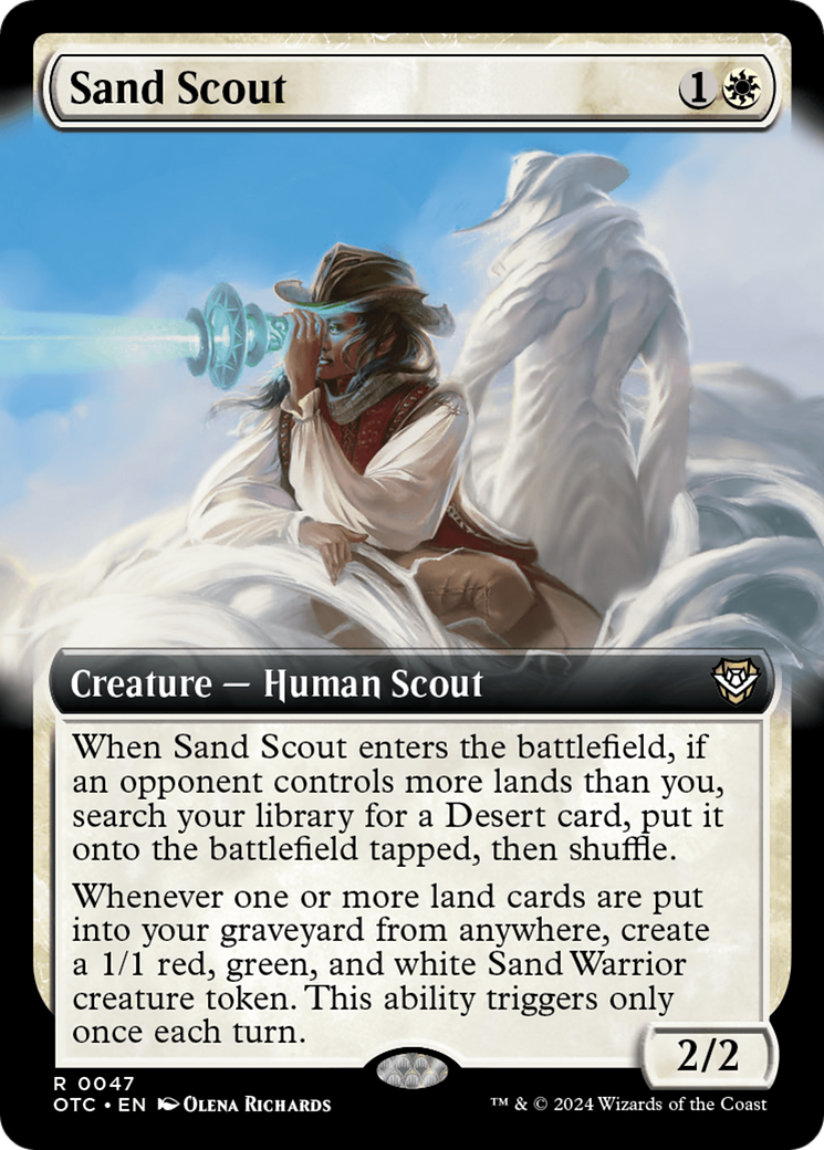 Sand Scout (Extended Art) [Outlaws of Thunder Junction Commander] | Fandemonia Ltd