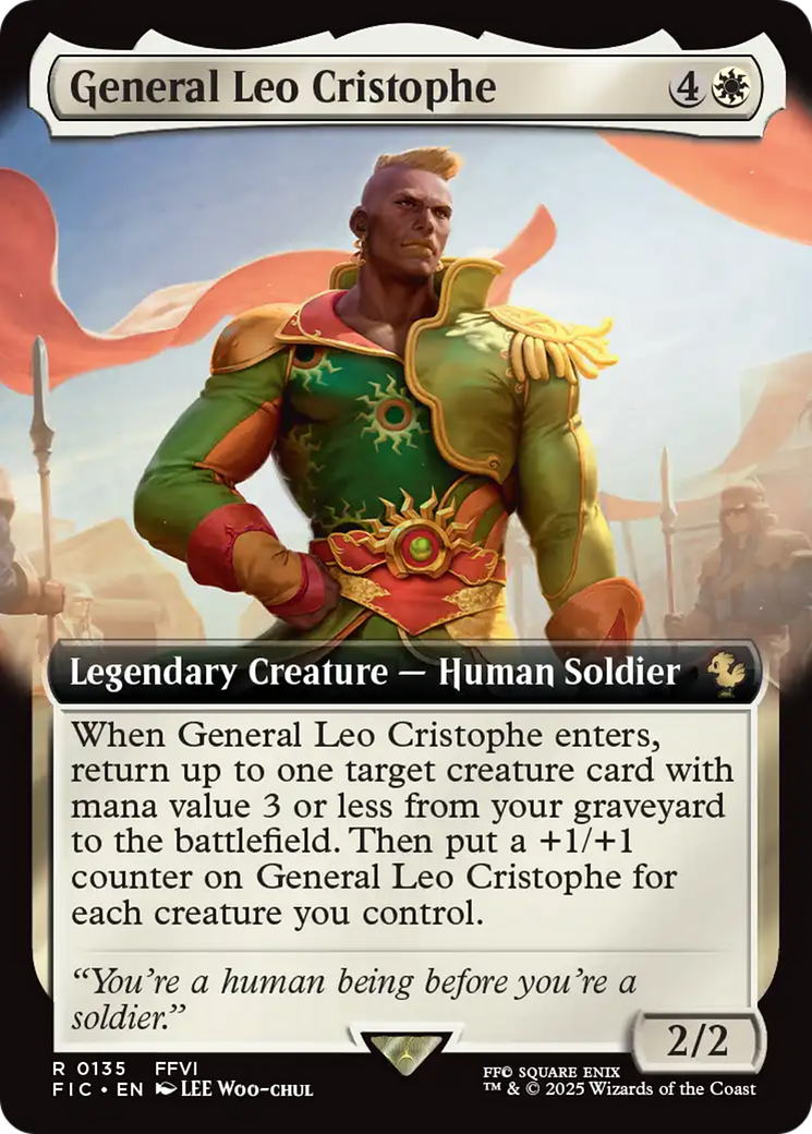 General Leo Cristophe (Extended Art) [FINAL FANTASY Commander] | Fandemonia Ltd