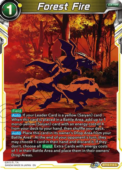 Forest Fire (BT15-114) [Saiyan Showdown] | Fandemonia Ltd