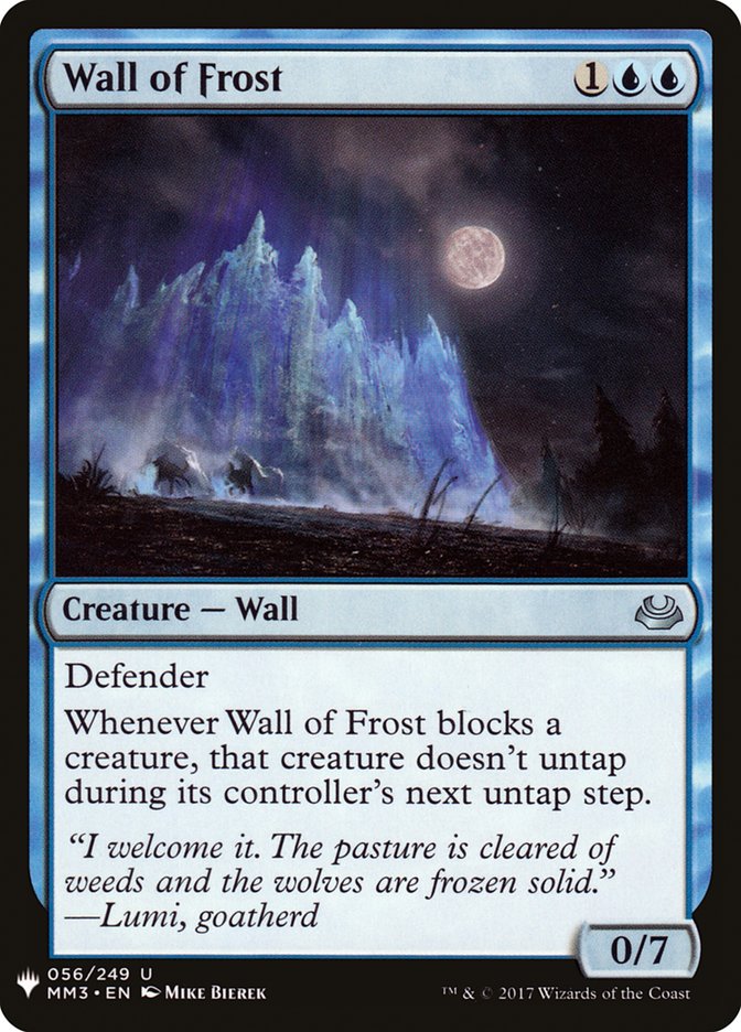 Wall of Frost [Mystery Booster] | Fandemonia Ltd