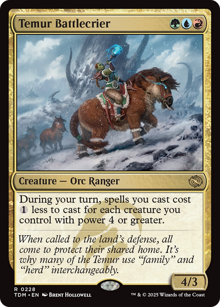 Temur Battlecrier [Tarkir: Dragonstorm] | Fandemonia Ltd