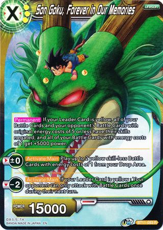 Son Goku, Forever in Our Memories (BT11-093) [Vermilion Bloodline 2nd Edition] | Fandemonia Ltd