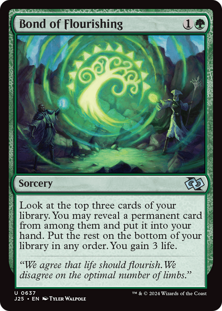 Bond of Flourishing [Foundations Jumpstart] | Fandemonia Ltd