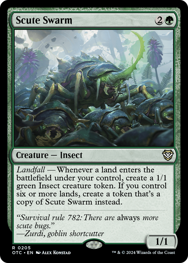 Scute Swarm [Outlaws of Thunder Junction Commander] | Fandemonia Ltd