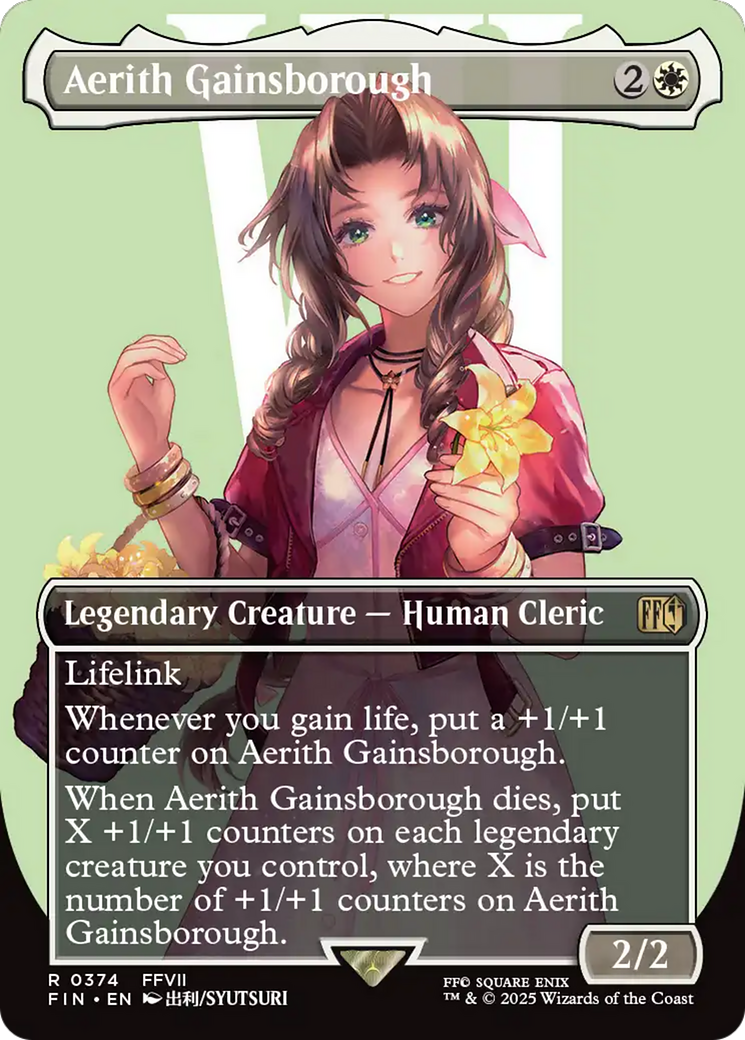 Aerith Gainsborough (Borderless) [FINAL FANTASY] | Fandemonia Ltd