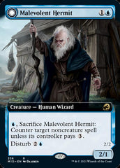 Malevolent Hermit // Benevolent Geist (Extended Art) [Innistrad: Midnight Hunt] | Fandemonia Ltd