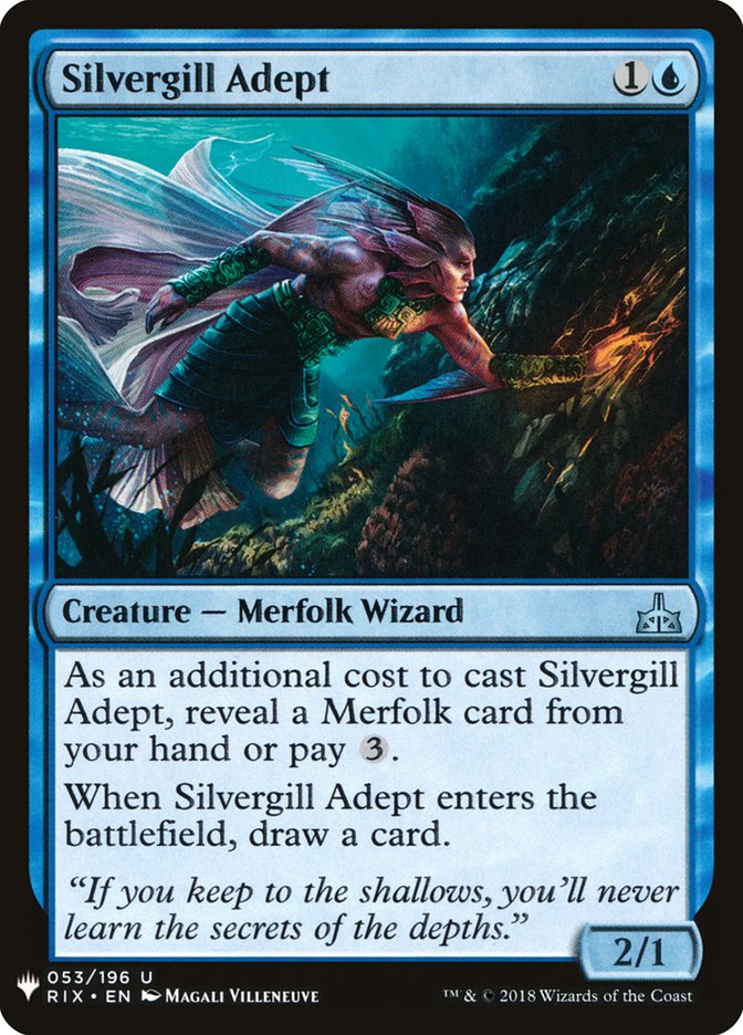 Silvergill Adept [Mystery Booster] | Fandemonia Ltd