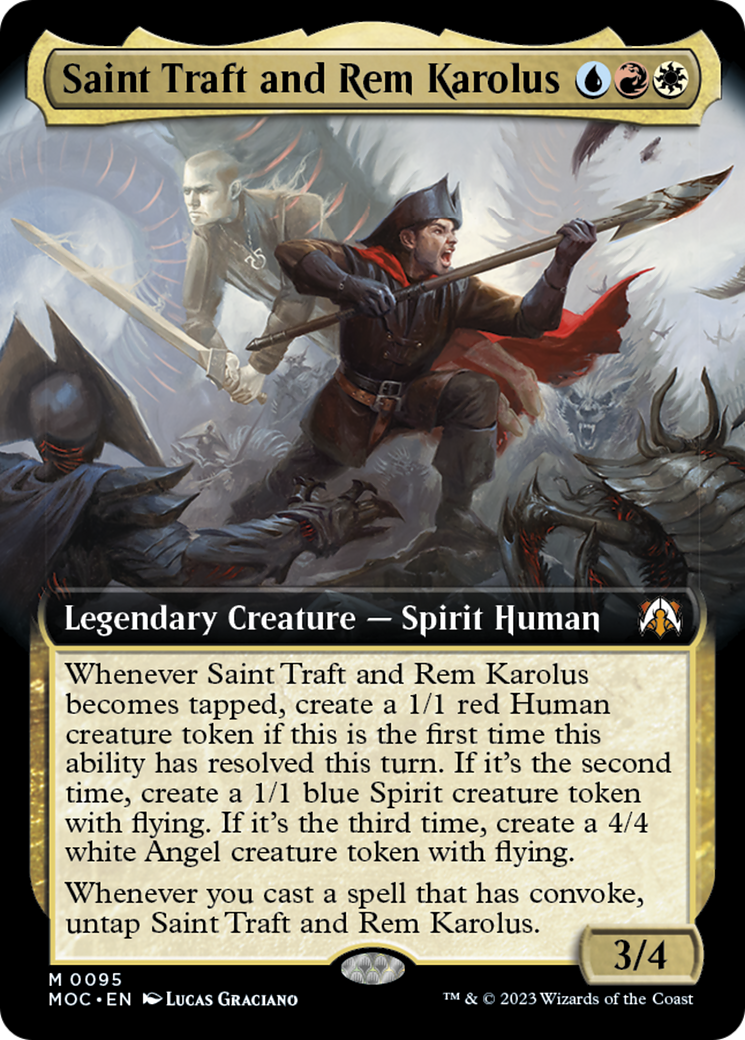 Saint Traft and Rem Karolus (Extended Art) [March of the Machine Commander] | Fandemonia Ltd
