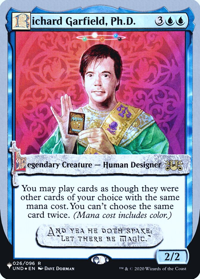 Richard Garfield, Ph.D. (Unfinity Foil Edition) [The List] | Fandemonia Ltd