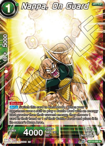 Nappa, on Guard (BT15-085) [Saiyan Showdown] | Fandemonia Ltd