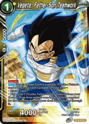 Vegeta, Father-Son Teamwork (BT16-079) [Realm of the Gods] | Fandemonia Ltd