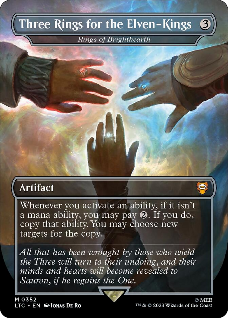 Three Rings for the Elven-Kings - Rings of Brighthearth (Surge Foil) [The Lord of the Rings: Tales of Middle-Earth Commander] | Fandemonia Ltd