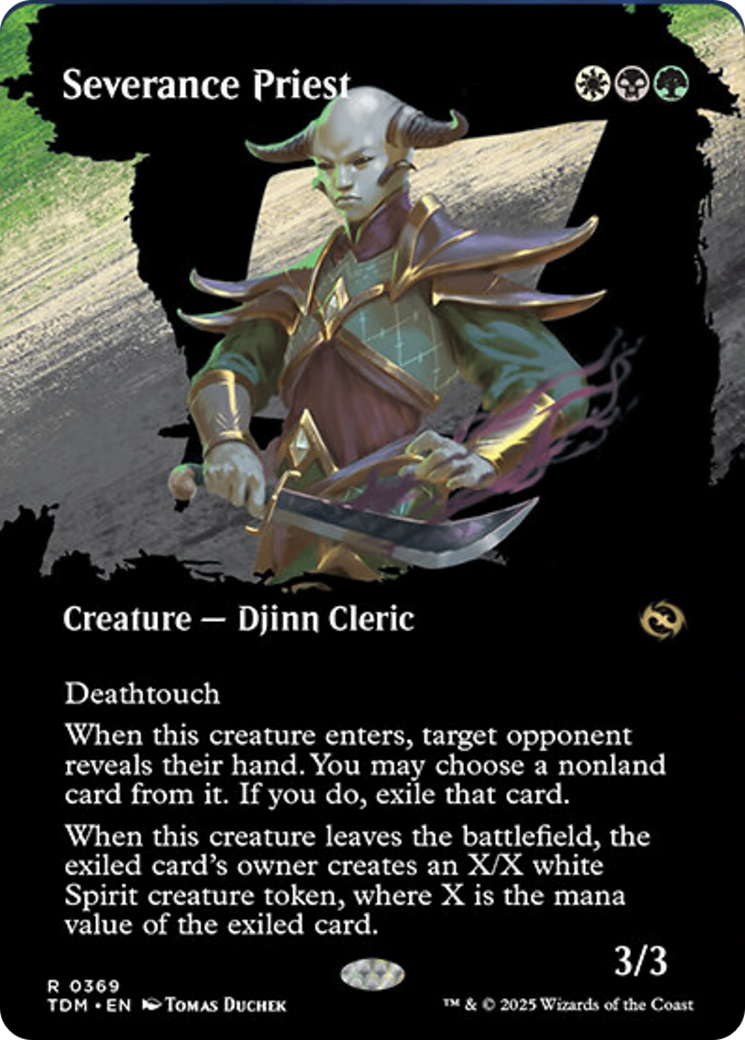 Severance Priest (Borderless) [Tarkir: Dragonstorm] | Fandemonia Ltd