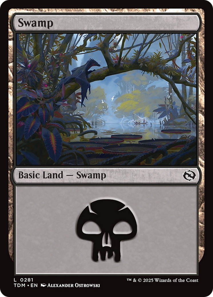 Swamp (0281) [Tarkir: Dragonstorm] | Fandemonia Ltd