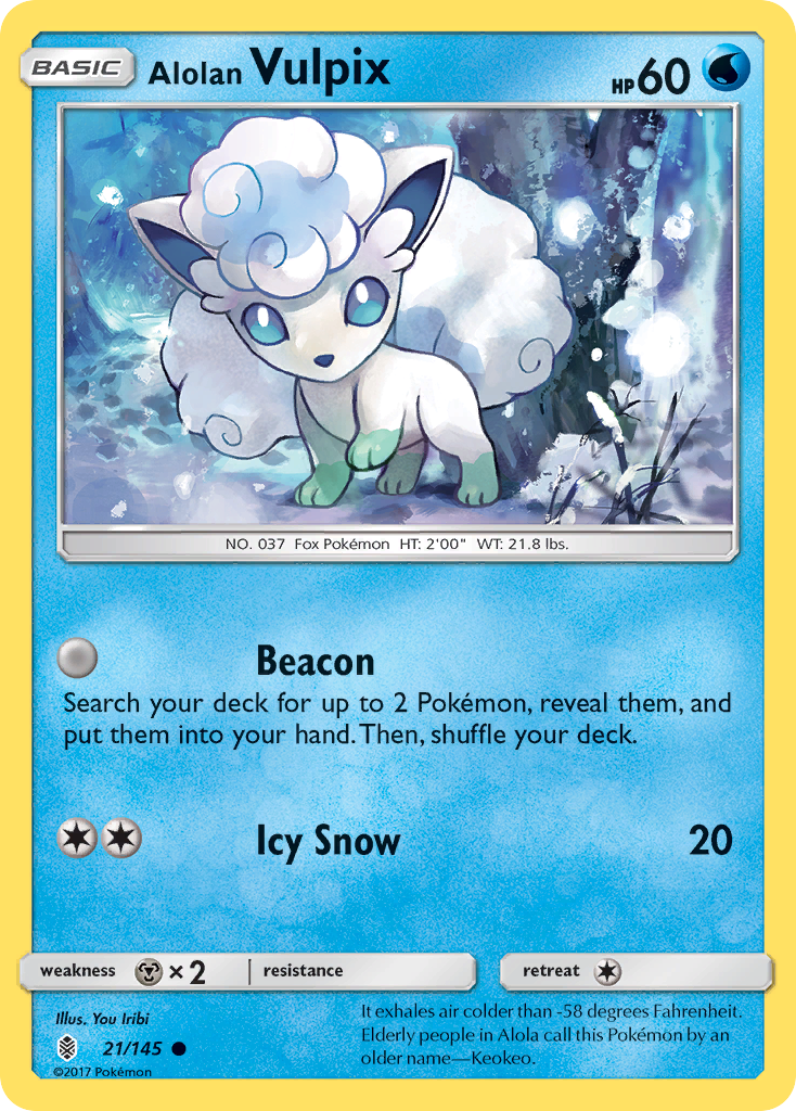 Alolan Vulpix (21/145) [Sun & Moon: Guardians Rising] | Fandemonia Ltd