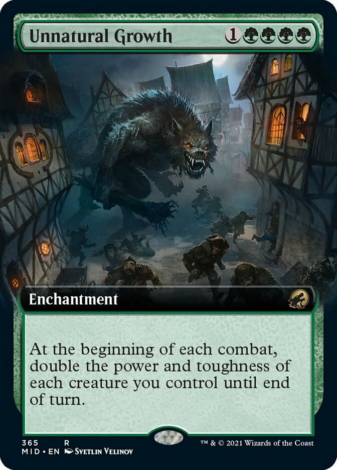 Unnatural Growth (Extended Art) [Innistrad: Midnight Hunt] | Fandemonia Ltd