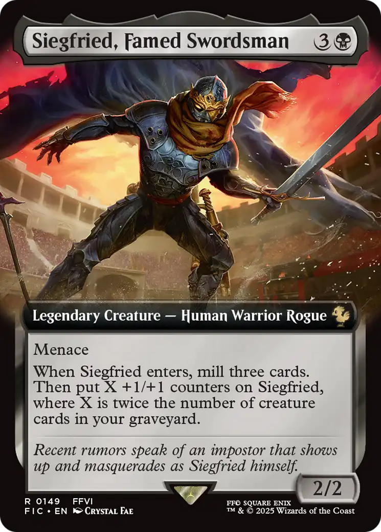 Siegfried, Famed Swordsman (Extended Art) [FINAL FANTASY Commander] | Fandemonia Ltd