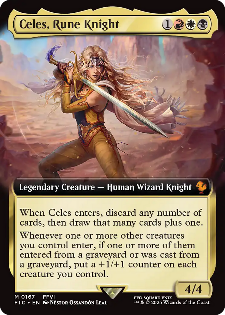 Celes, Rune Knight (Extended Art) [FINAL FANTASY Commander] | Fandemonia Ltd