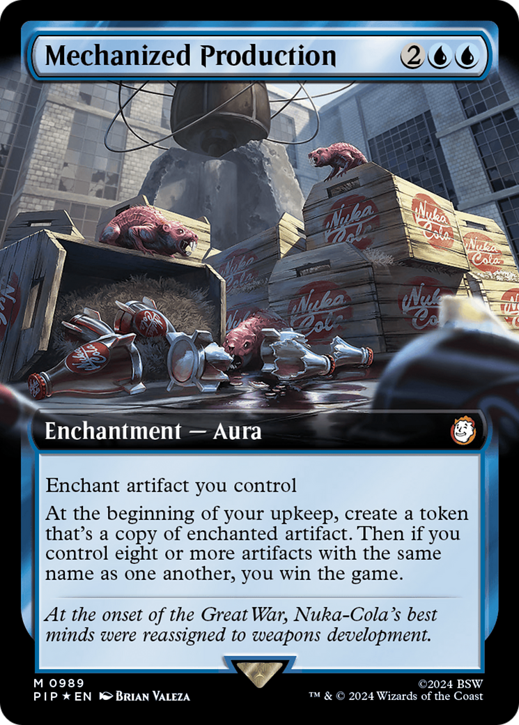 Mechanized Production (Extended Art) (Surge Foil) [Fallout] | Fandemonia Ltd