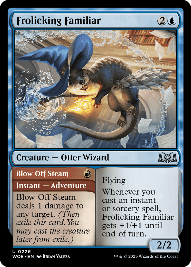 Frolicking Familiar // Blow Off Steam [Wilds of Eldraine] | Fandemonia Ltd