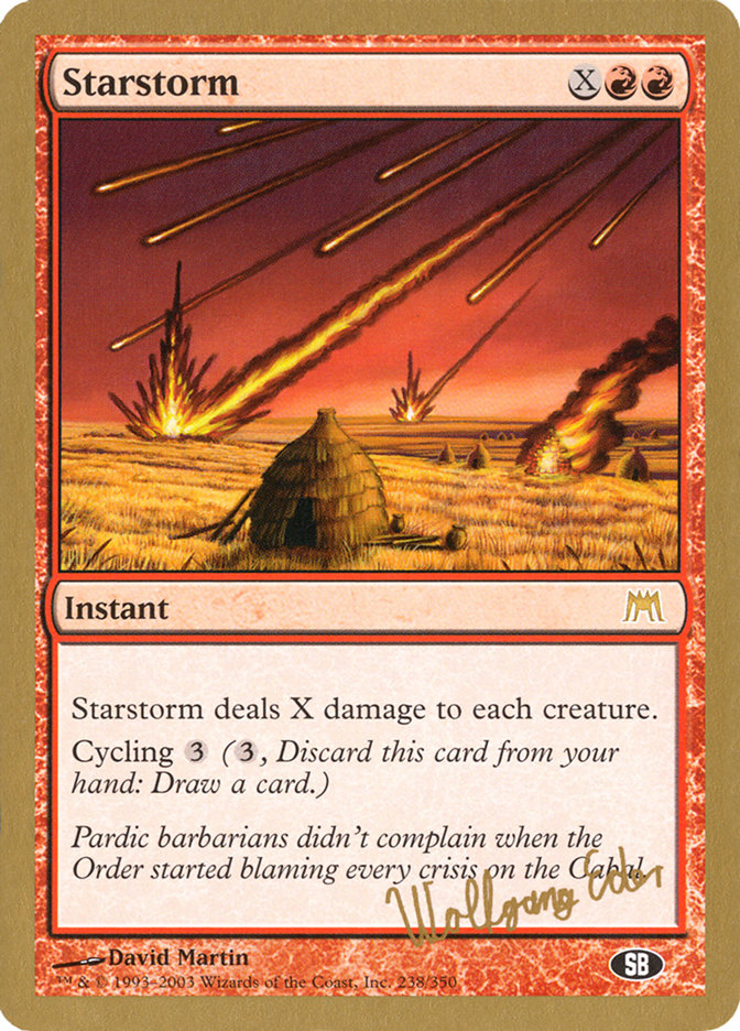 Starstorm (Wolfgang Eder) (SB) [World Championship Decks 2003] | Fandemonia Ltd