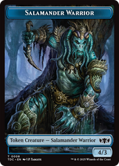Salamander Warrior // Zombie Druid Double-Sided Token [Tarkir: Dragonstorm Commander Tokens] | Fandemonia Ltd