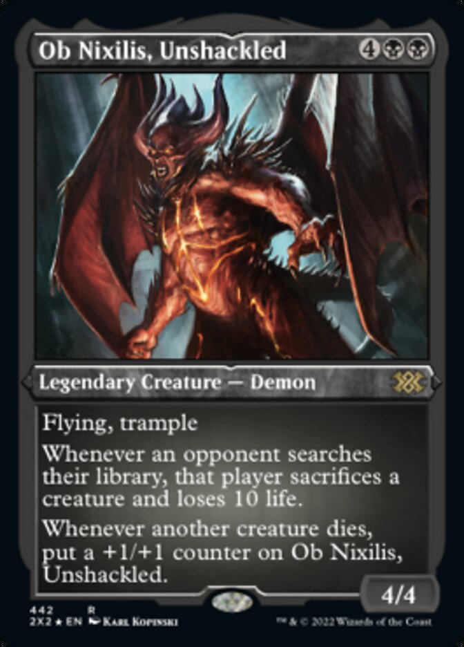 Ob Nixilis, Unshackled (Foil Etched) [Double Masters 2022] | Fandemonia Ltd