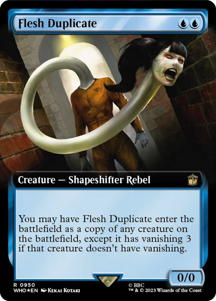 Flesh Duplicate (Extended Art) (Surge Foil) [Doctor Who] | Fandemonia Ltd