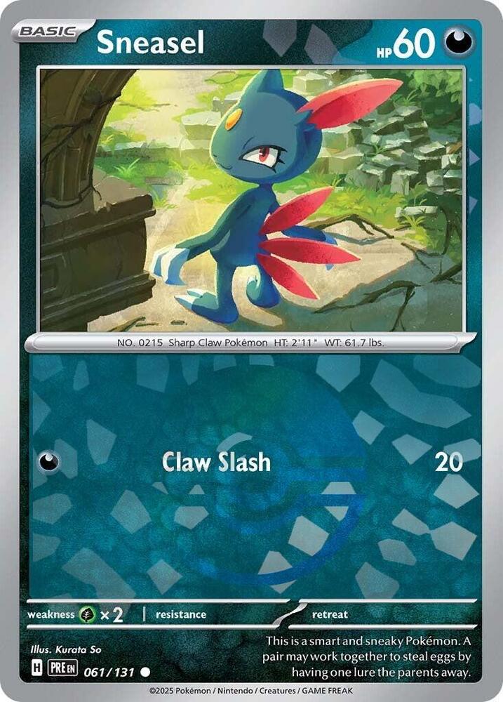 Sneasel (061/131) (Poke Ball Pattern) [Scarlet & Violet: Prismatic Evolutions] | Fandemonia Ltd