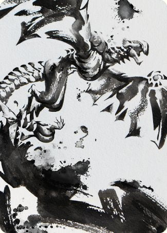 Quicksilver Fisher Art Card [Phyrexia: All Will Be One Art Series] | Fandemonia Ltd