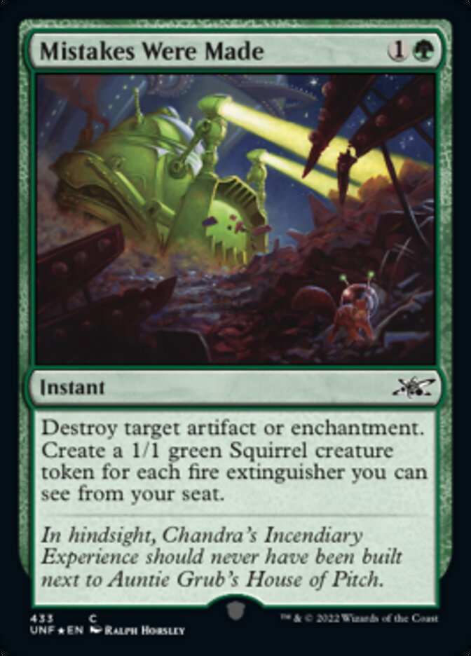 Mistakes Were Made (Galaxy Foil) [Unfinity] | Fandemonia Ltd