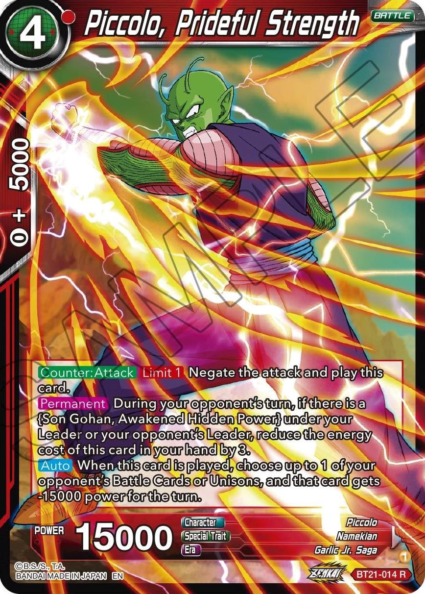 Piccolo, Prideful Strength (BT21-014) [Wild Resurgence] | Fandemonia Ltd