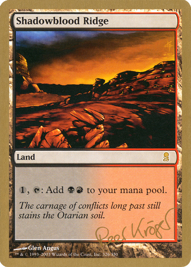 Shadowblood Ridge (Peer Kroger) [World Championship Decks 2003] | Fandemonia Ltd