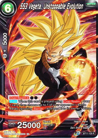 SS3 Vegeta, Unstoppable Evolution (BT11-129) [Vermilion Bloodline 2nd Edition] | Fandemonia Ltd