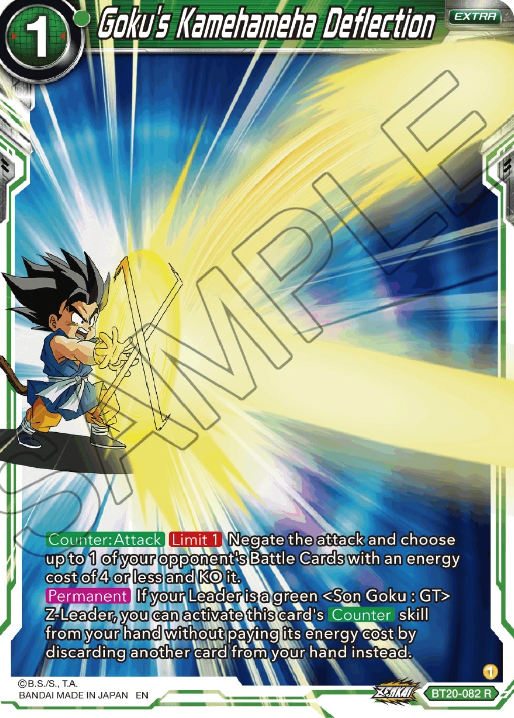 Goku's Kamehameha Deflection (BT20-082) [Power Absorbed] | Fandemonia Ltd