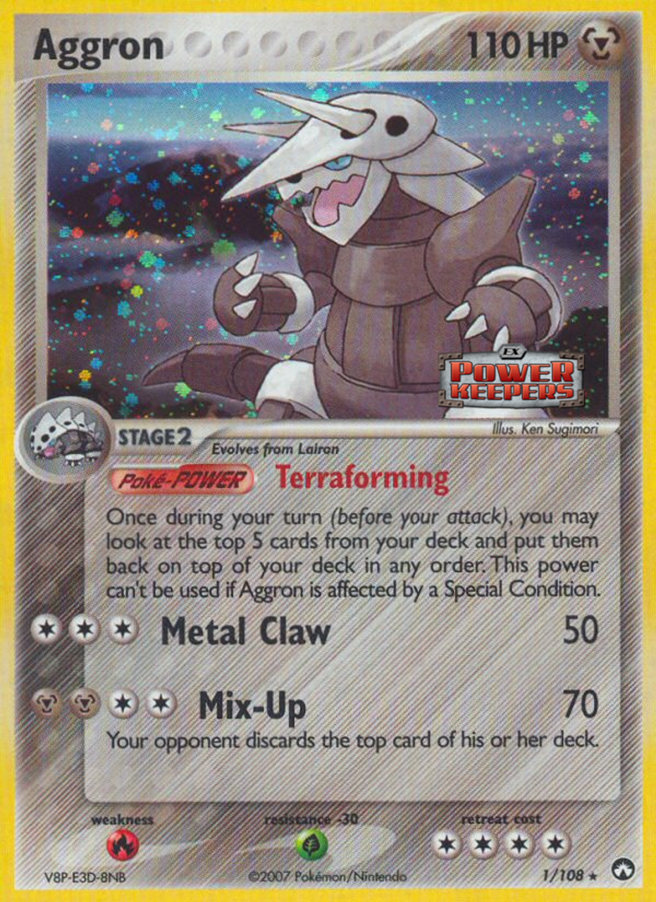 Aggron (1/108) (Stamped) [EX: Power Keepers] | Fandemonia Ltd