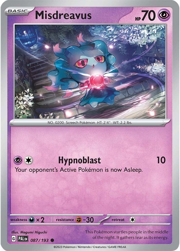 Misdreavus (087/193) [Scarlet & Violet: Paldea Evolved] | Fandemonia Ltd