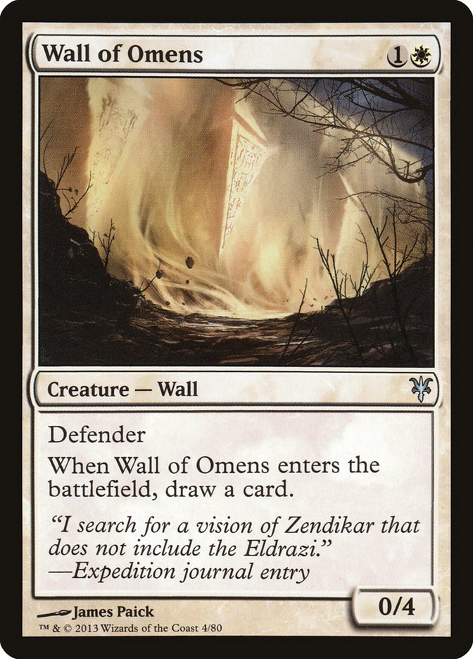 Wall of Omens [Duel Decks: Sorin vs. Tibalt] | Fandemonia Ltd