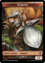 Hamster // Beast (024) Double-Sided Token [Bloomburrow Commander Tokens] | Fandemonia Ltd