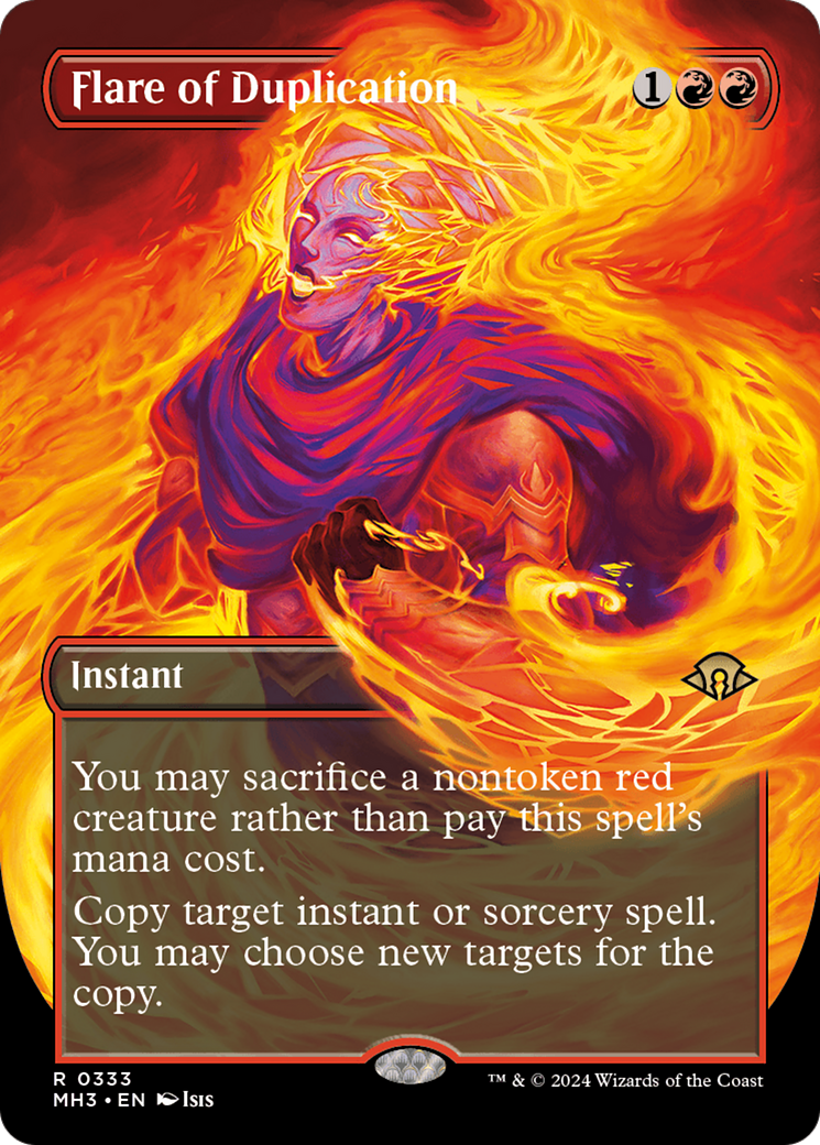 Flare of Duplication (Borderless) [Modern Horizons 3] | Fandemonia Ltd