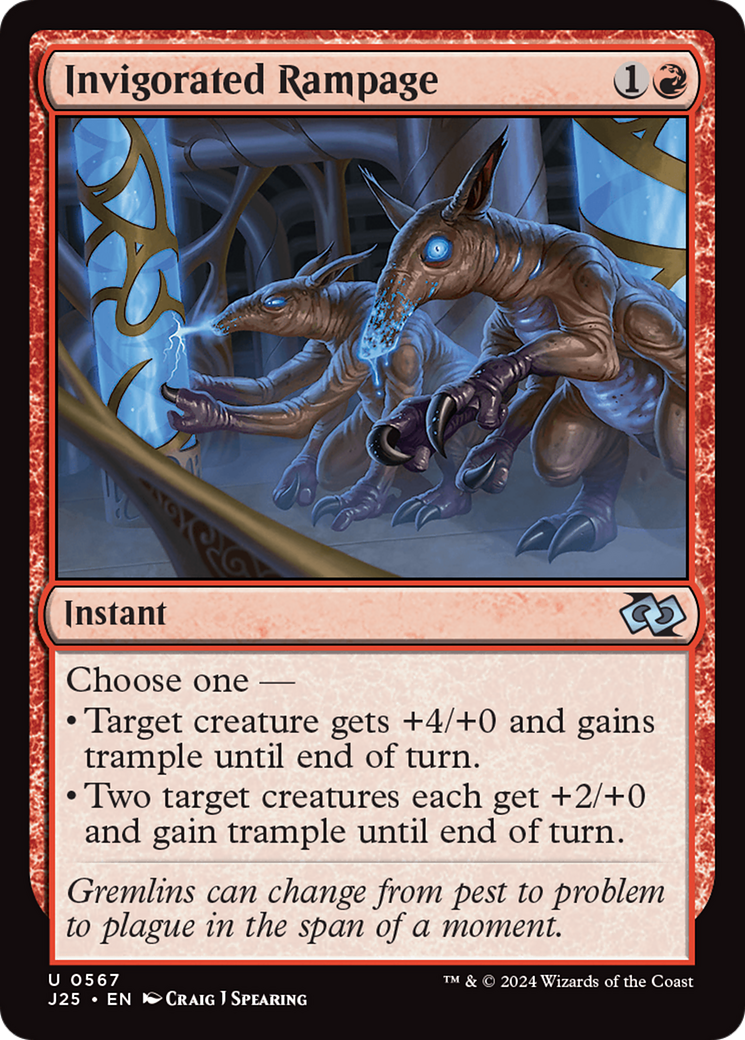 Invigorated Rampage [Foundations Jumpstart] | Fandemonia Ltd