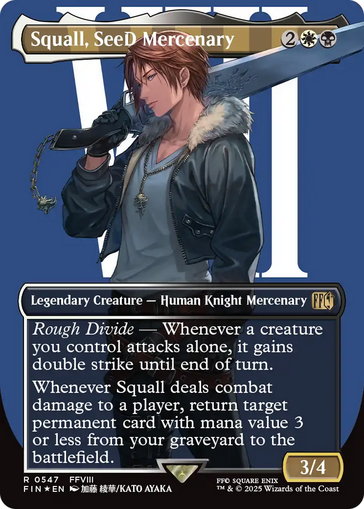 Squall, SeeD Mercenary (Borderless) (Surge Foil) [FINAL FANTASY] | Fandemonia Ltd