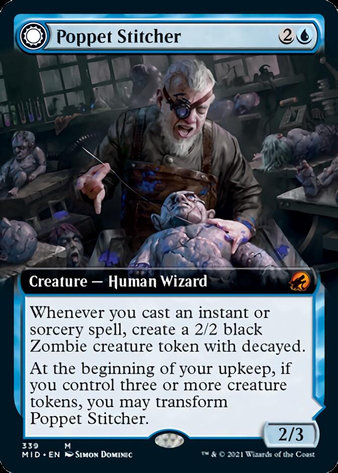 Poppet Stitcher // Poppet Factory (Extended Art) [Innistrad: Midnight Hunt] | Fandemonia Ltd