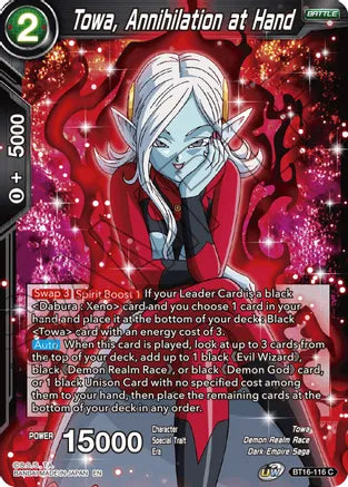 Towa, Annihilation at Hand (BT16-116) [Realm of the Gods] | Fandemonia Ltd