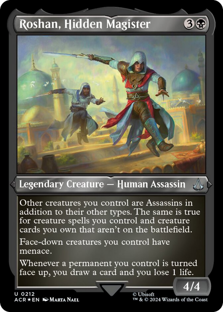 Roshan, Hidden Magister (Foil Etched) [Assassin's Creed] | Fandemonia Ltd