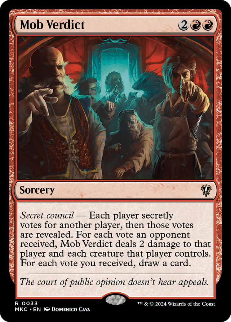 Mob Verdict [Murders at Karlov Manor Commander] | Fandemonia Ltd