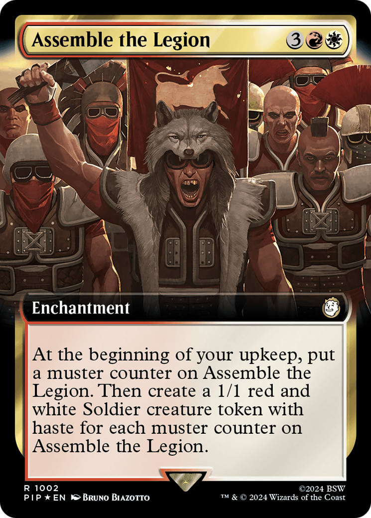 Assemble the Legion (Extended Art) (Surge Foil) [Fallout] | Fandemonia Ltd