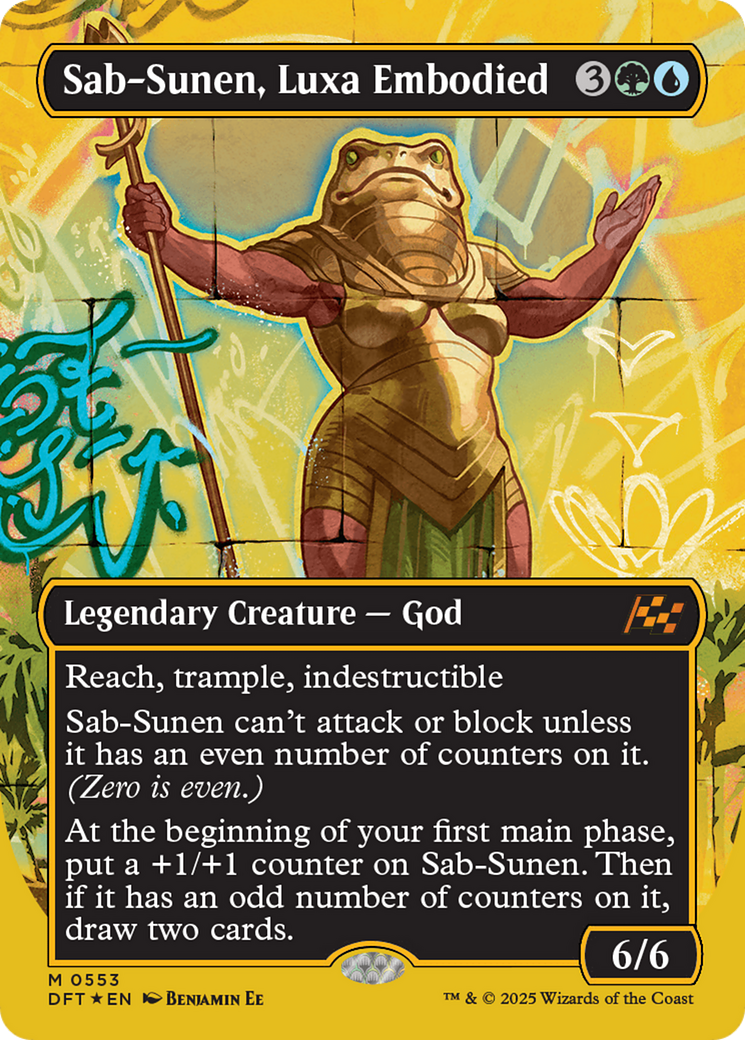 Sab-Sunen, Luxa Embodied (Borderless) (First-Place Foil) [Aetherdrift] | Fandemonia Ltd